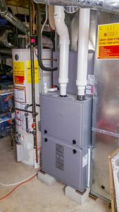 Photo of a furnace after installation